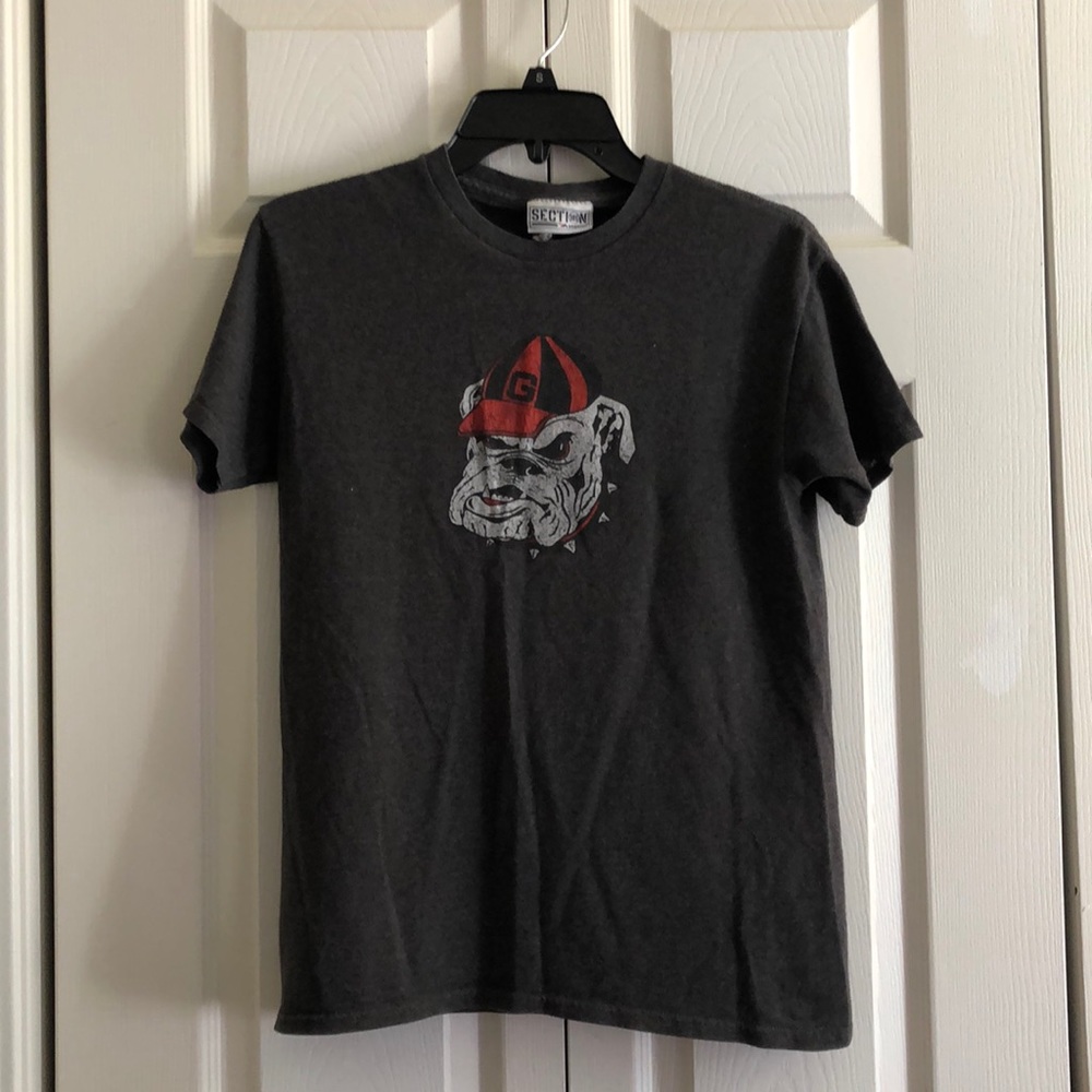 Grey Georgia Bulldogs T-shirt